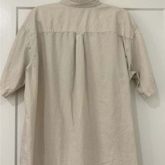 L.L. Bean Cream Casual Button Down Shirt, Size XL - Picture 4 of 5
